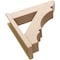 Ekena Millwork 8-in W x 32-in D x 32-in H Balboa Slat Rough Cedar Woodgrain TimberThane Outlooker, Primed Tan OUTUR080X32X32BOA24RCPR - alternate 2